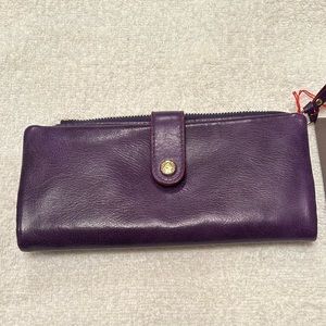 MZ Wallace Mae leather wallet purple